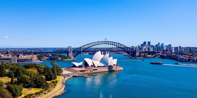 Sydney, Australia. April 10, 2017. Amazing Aerial View Of The Sydney ...